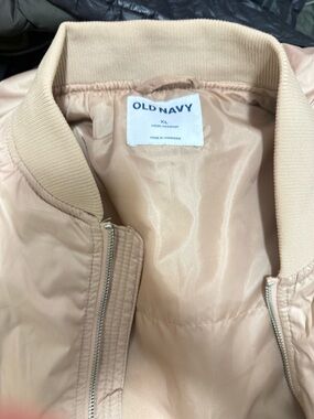 Spring sale for you- Old Navy beige bomber jacket